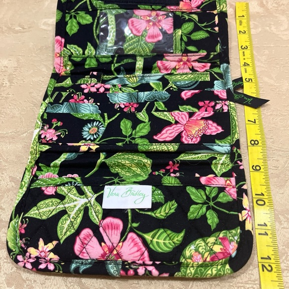 Vera Bradley Black and Pink Floral Clutch - Picture 7 of 16